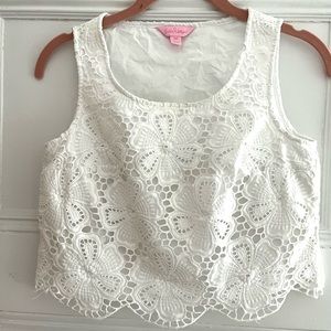 Lilly Pulitzer floral crop top